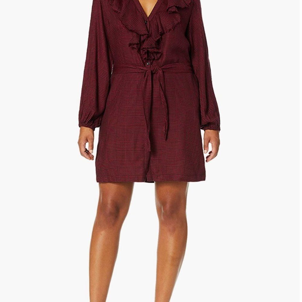 mini plaid rumba red/black paige new size small